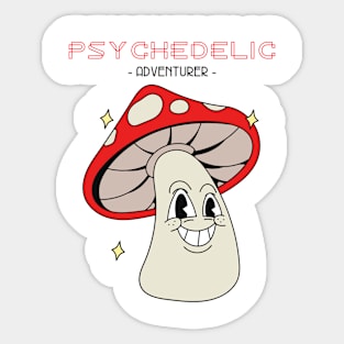 Psychedelic Adventurer - Mushroom Sticker